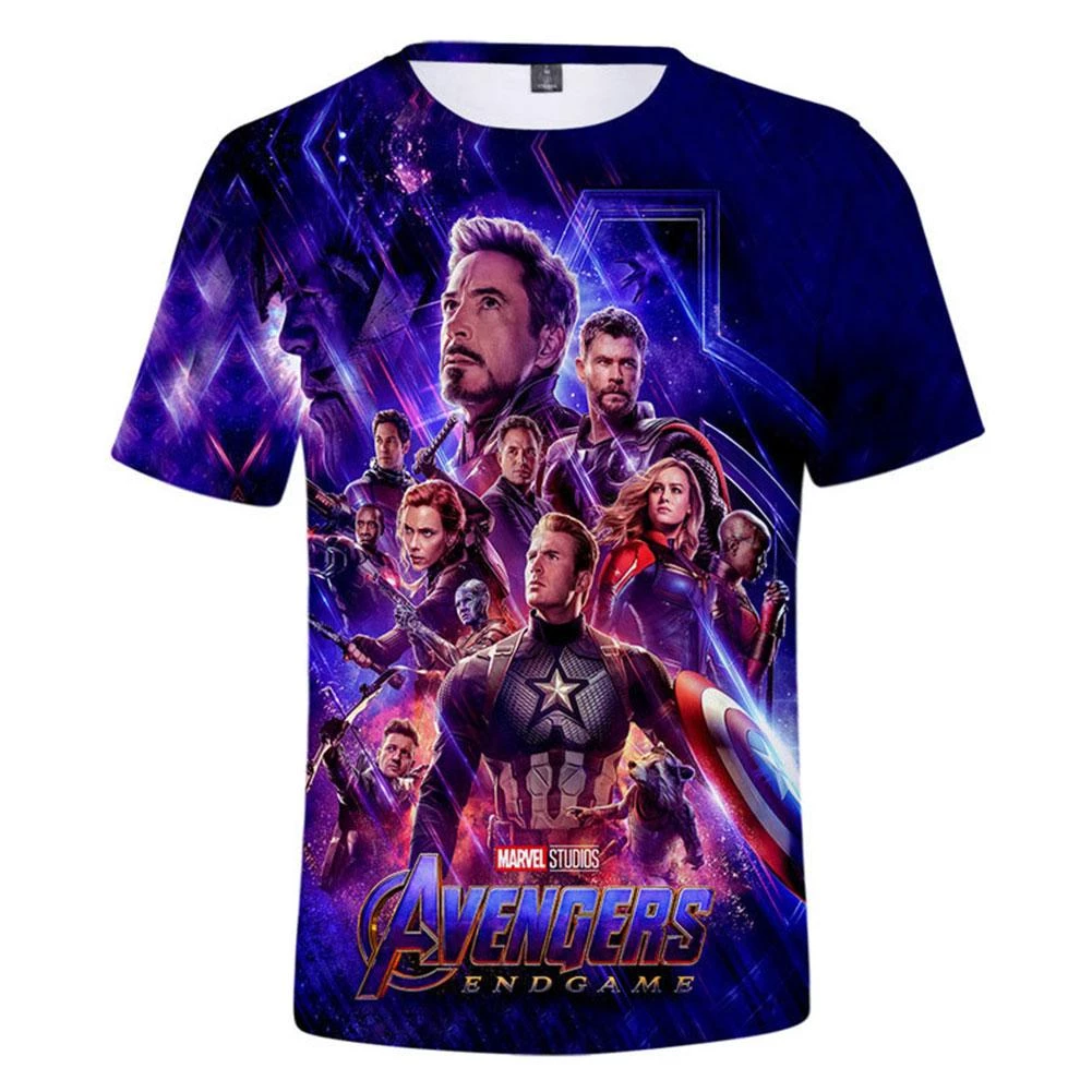 CosplaySky New Arrivals Avengers 4 :Endgame Captain America Marvel Iron Man Printed T-shirt 3 CosplaySky New Arrivals Avengers 4 :Endgame Captain America Marvel Iron Man Printed T-shirt