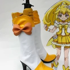 NewCosplay Smile Precure! Pretty Cure Yayoi Kise Cure Peace Cosplay Shoes Boots New Arrivals