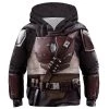 New Cosplaysky New Arrivals Kids Star Wars Hoodie The Mandalorian Cosplay Hooded Pullover Sweatshirt Cosplay Costume