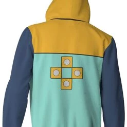 New Cosplaysky The Seven Deadly Sins Hoodie Grizzly's Sin Of Sloth King 3D Zip Up Sweatshirt Unisex 5 New Cosplaysky The Seven Deadly Sins Hoodie Grizzly's Sin Of Sloth King 3D Zip Up Sweatshirt Unisex