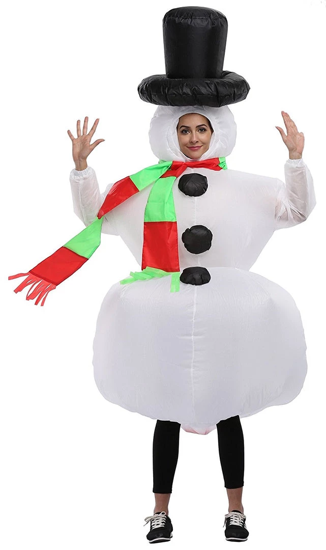 NewCosplay New Arrivals Inflatable Christmas Snowman Adult Size Cosplay Costume 3 NewCosplay New Arrivals Inflatable Christmas Snowman Adult Size Cosplay Costume