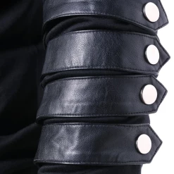 New Cosplaysky New Arrivals Men Gothic Steampunk Hoodie With Leather Straps Long Sleeve Lace Up Hooded Pullover Sweatshirt 13 New Cosplaysky New Arrivals Men Gothic Steampunk Hoodie With Leather Straps Long Sleeve Lace Up Hooded Pullover Sweatshirt