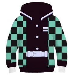 New Cosplaysky Kids Demon Slayer: Kimetsu No Yaiba Kamado Tanjirou Kisatsutai Cosplay Hoodies Boys Girls Long Sleeve Pullover Sweatshirt New Arrivals