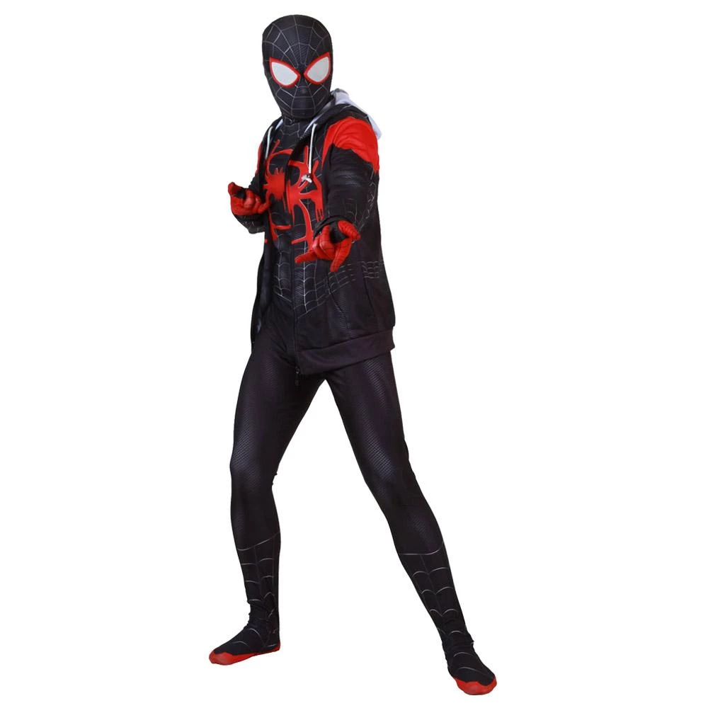 CosplaySky Spider-Man: Into The Spider-Verse Halloween Cosplay Costume Hoodie Jacket For Kids 7 CosplaySky Spider-Man: Into The Spider-Verse Halloween Cosplay Costume Hoodie Jacket For Kids