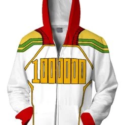 New Cosplaysky My Hero Academia Hoodie Boku No Hero Million Zip Up Sweatshirt