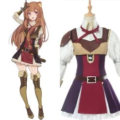CosplaySky New Arrivals The Rising Of The Shield Hero Raphtalia Cosplay Costume Adult