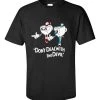 NewCosplay Cup Head Don't Deal With The Devil Black T-shirt (Free Ship )