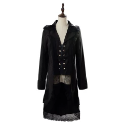 NewCosplay Steampunk Black Tailcoat Victorian Gothic Cosplay Costume Female Ver. New Arrivals
