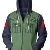 New Cosplaysky Anime Naruto Hatake Kakashi 3D Hoodie Zip-Up Sweatershirt
