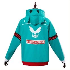 New Cosplaysky Teen Hoodie My Hero Academia Boku No Hero Izuku Midoriya Deku Zip Up Sweatshirt Unisex