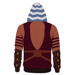 New Cosplaysky Unisex Ahsoka Tano Hoodies Star Wars: The Clone Wars Pullover 3D Print Jacket Sweatshirt