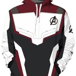 CosplaySky New Arrivals Avenger's Endgame Hoodie Quantum Realm Suit Zip Up Pullover Jacket Sweatshirt For Adults