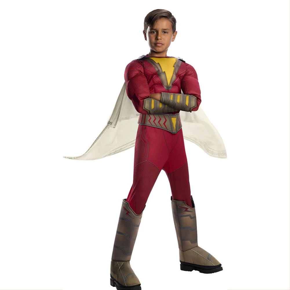 CosplaySky New Arrivals 2019 Shazam Billy Batson Cosplay Costume For Kids Boys Toddler 5 CosplaySky New Arrivals 2019 Shazam Billy Batson Cosplay Costume For Kids Boys Toddler