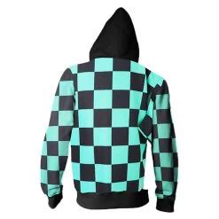 New Cosplaysky Unisex Demon Slayer: Kimetsu No Yaiba Kamado Tanjirou Kisatsutai Cosplay Hoodies Long Sleeve Zip Up Sweatshirt New Arrivals