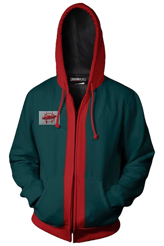 New Cosplaysky Boys Hoodie Spider-Man: Into The Spider-Verse Miles Morales Zip-Up Hooded Sweatshirt 3 New Cosplaysky Boys Hoodie Spider-Man: Into The Spider-Verse Miles Morales Zip-Up Hooded Sweatshirt
