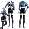 NewCosplay League Of Legends LOL KDA Agony‘s Embrace Evelynn Women Skirt Outfits Halloween Carnival Suit Cosplay Costume