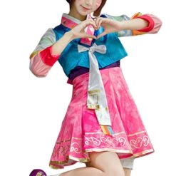 NewCosplay New Arrivals Overwatch OW DVA Hana Song Korean Traditional Cosplay Costume