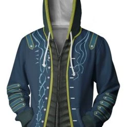 CosplaySky Teen Hoodie Devil May Cry Vergil Zip Up Sweatshirt Adult Unisex New Arrivals