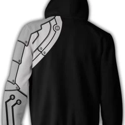New Cosplaysky New Arrivals Fullmetal Alchemist Hoodie Edward Elric 3D Printed Zip Up Sweatshirt