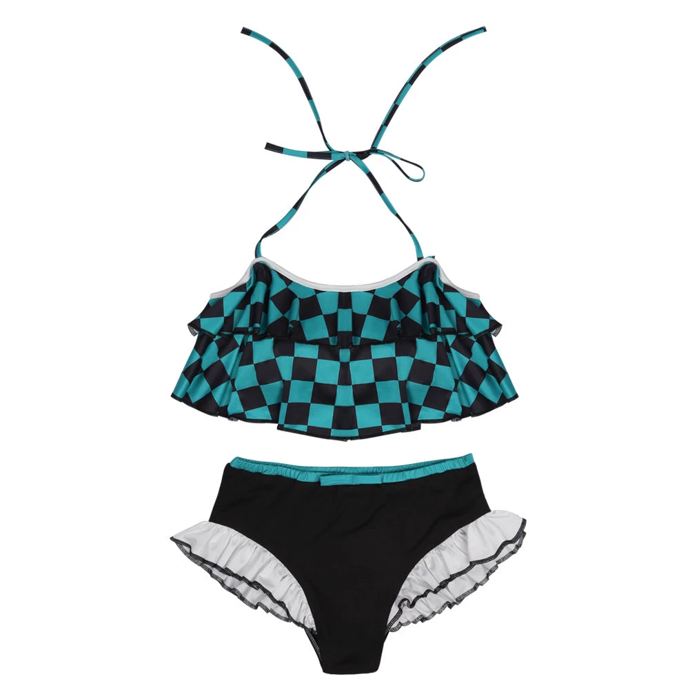 NewCosplay Anime Demon Slayer Kamado Tanjirou Swimwear Outfits Halloween Carnival Suit Cosplay Costume 9 NewCosplay Anime Demon Slayer Kamado Tanjirou Swimwear Outfits Halloween Carnival Suit Cosplay Costume