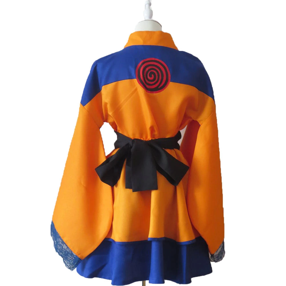 NewCosplay Naruto Shippuden Naruto Uzumaki Lolita Robe Genderbend Cosplay Costume New Arrivals 4 NewCosplay Naruto Shippuden Naruto Uzumaki Lolita Robe Genderbend Cosplay Costume New Arrivals