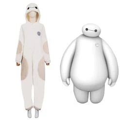 Fansholiday Big Hero 6 Baymax Cosplay Costume Jumpsuit Sleepwear Pajamas Outfits