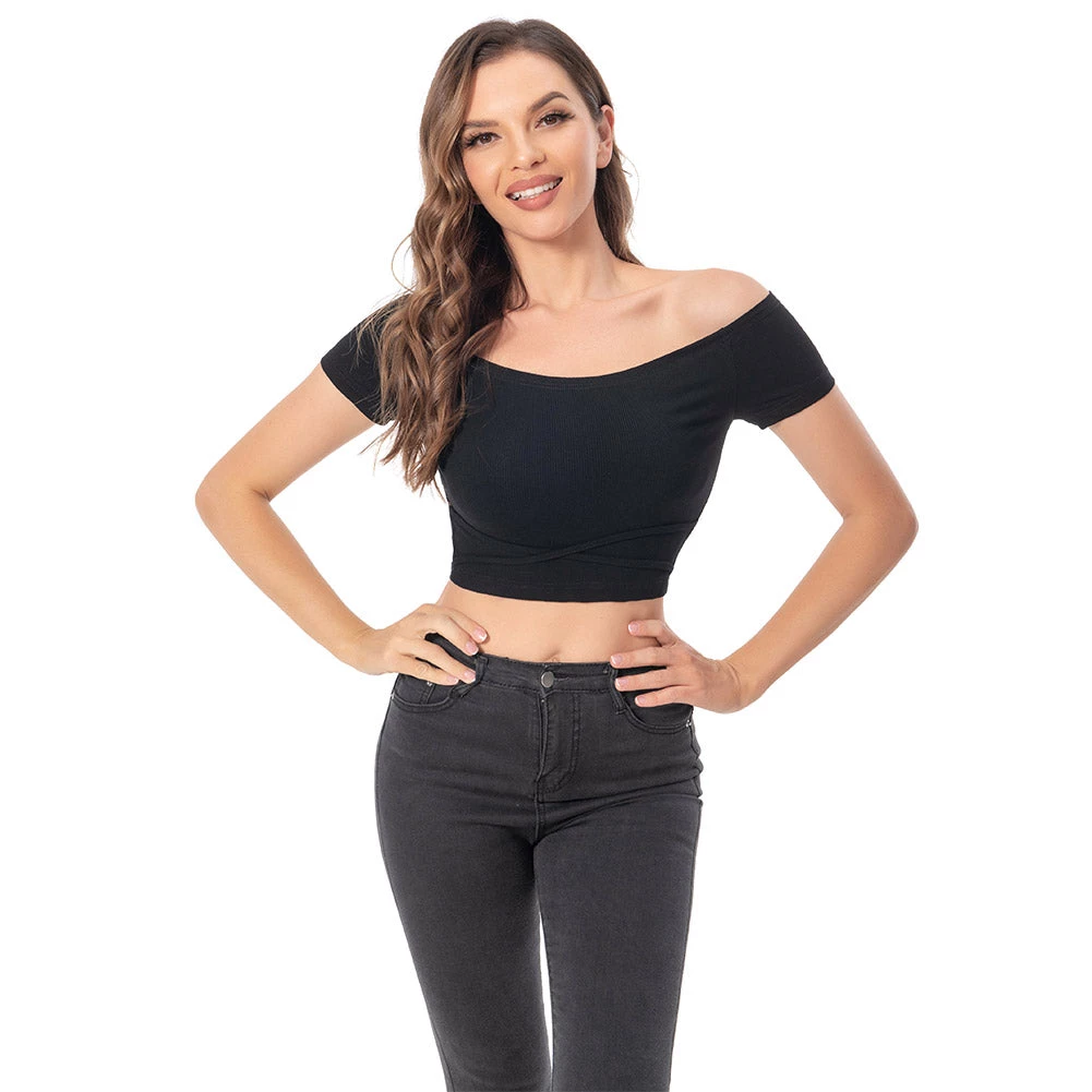 INSWEAR New Arrivals 1970S Pink Lady Cosplay Costume Off-shoulder Short Sleeve Shirt Top 4 INSWEAR New Arrivals 1970S Pink Lady Cosplay Costume Off-shoulder Short Sleeve Shirt Top