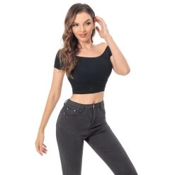 INSWEAR New Arrivals 1970S Pink Lady Cosplay Costume Off-shoulder Short Sleeve Shirt Top 16 INSWEAR New Arrivals 1970S Pink Lady Cosplay Costume Off-shoulder Short Sleeve Shirt Top