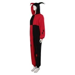 NewCosplay Harley Quinn/Harleen Quinzel Cosplay Costume Adult Jumpsuit Sleepwear Pajams