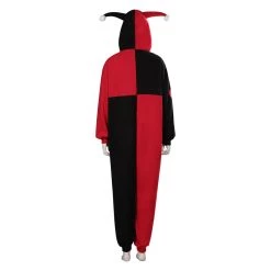 NewCosplay Harley Quinn/Harleen Quinzel Cosplay Costume Adult Jumpsuit Sleepwear Pajams