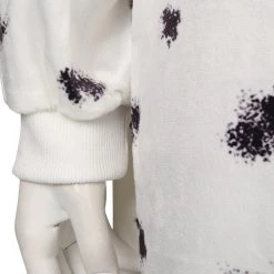 NewCosplay Cruella Cosplay Costume Sleepwear Jumpsuit Pajams Outfits Halloween Carnival Suit