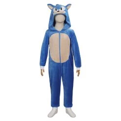 NewCosplay New Arrivals Kids Children Sonic The Hedgehog Cosplay Costume Jupsuit Sleepwear Pajams Halloween Carnival Suit