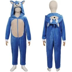 NewCosplay New Arrivals Kids Children Sonic The Hedgehog Cosplay Costume Jupsuit Sleepwear Pajams Halloween Carnival Suit