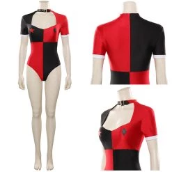 NewCosplay Harley Quinn / Harleen Quinzel Original Design Cosplay Costume Sexy Swimsuit Jumpsuit Outfits