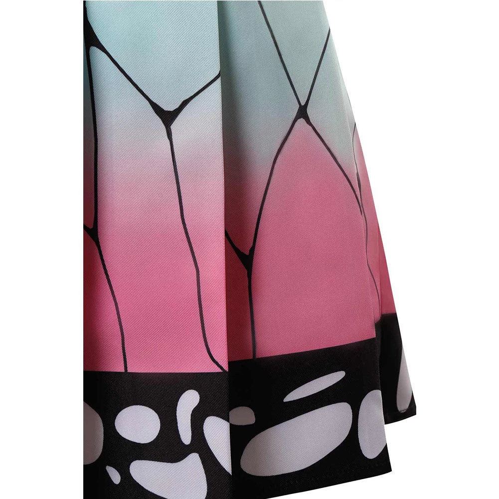 Cossky Demon Slayer Kochou Shinobu Cosplay Costume Pleated Skirt New Arrivals 9 Cossky Demon Slayer Kochou Shinobu Cosplay Costume Pleated Skirt New Arrivals