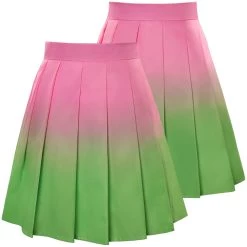 NewCossky Demon Slayer Kanroji Mitsuri Cosplay Costume Pleated Skirt Halloween Carnival Suit New Arrivals