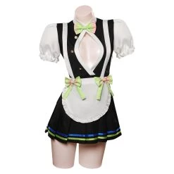NewCosplay Demon Slayer Kanroji Mitsuri Cosplay Costume Maid Dress Outfits Halloween Carnival Suit New Arrivals