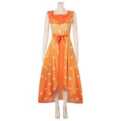 Fandomsky Demon Slayer Agatsuma Zenitsu Original Design Cosplay Costume Dress Outfits Halloween Carnival Suit