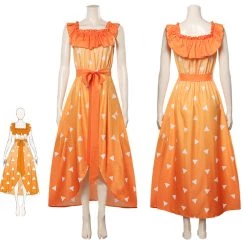 Fandomsky Demon Slayer Agatsuma Zenitsu Original Design Cosplay Costume Dress Outfits Halloween Carnival Suit