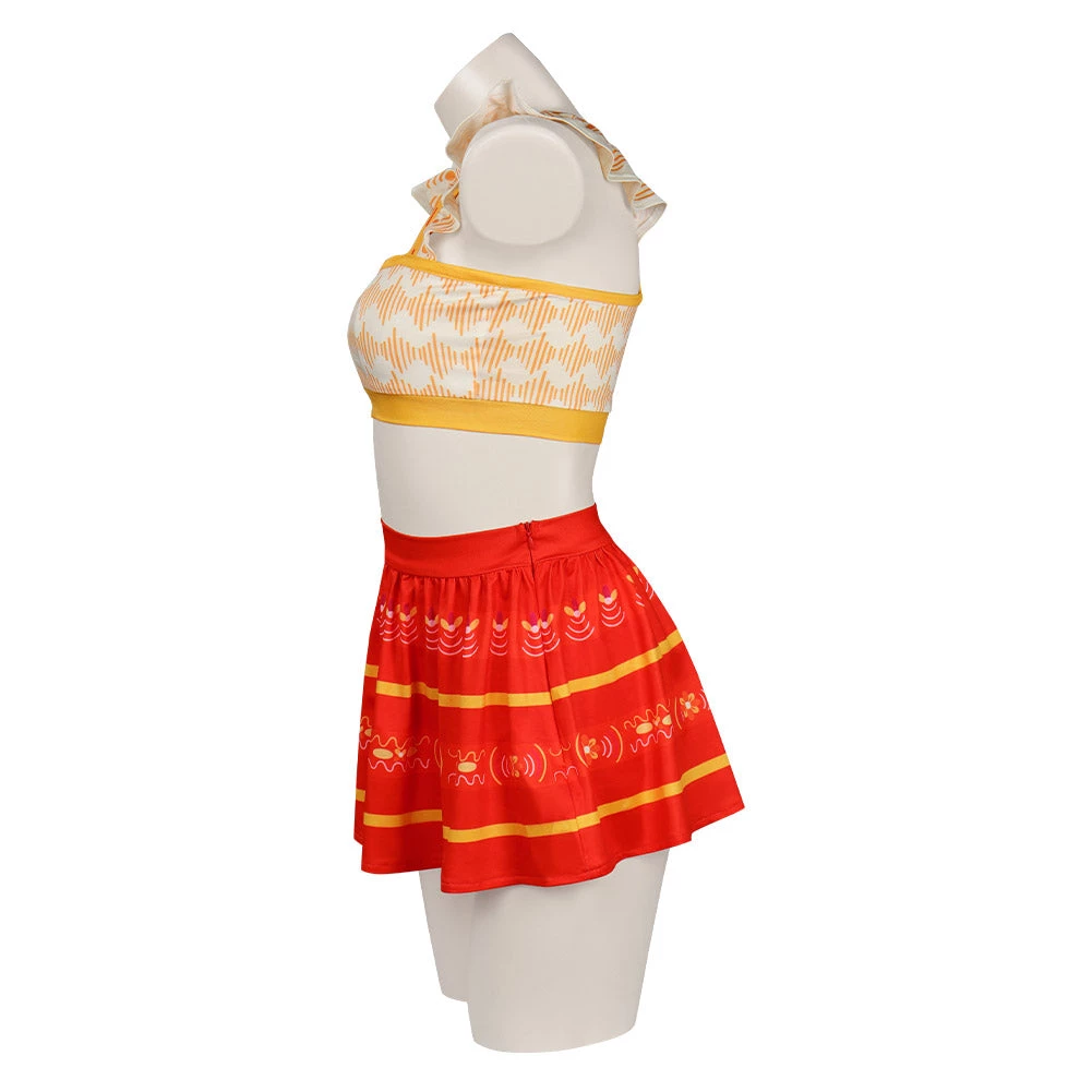 NewCosplay New Arrivals Encanto Dolores Madrigal Original Designer Cosplay Costume Two-pieces Skirt Swimsuit-cossky® 8 NewCosplay New Arrivals Encanto Dolores Madrigal Original Designer Cosplay Costume Two-pieces Skirt Swimsuit-cossky®