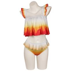 NewCosplay New Arrivals Demon Slayer Rengoku Kyoujurou Bikni Swimsuit Original Designers Cosplay Costume-Cossky®
