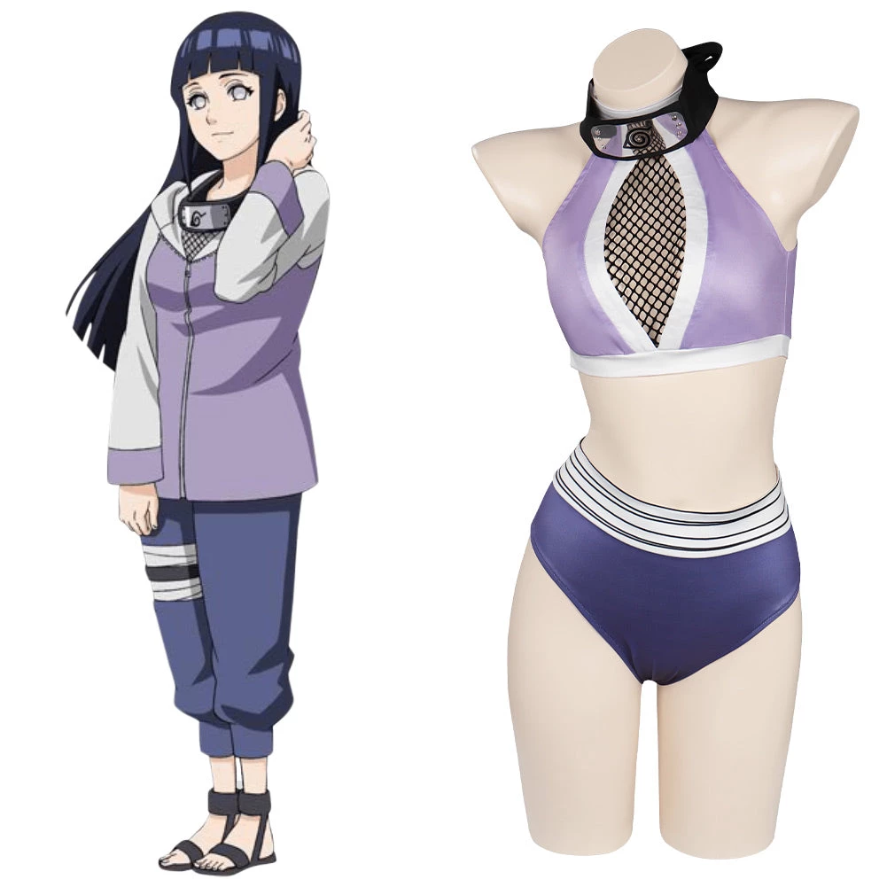 NewCosplay New Arrivals Naruto Hinata Hyuga Original Designer Sexy Swimsuit Cosplay Costume-cossky® 3 NewCosplay New Arrivals Naruto Hinata Hyuga Original Designer Sexy Swimsuit Cosplay Costume-cossky®
