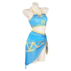 NewCosplay Breath Of The Wild：Princess Zelda - Three-Piece Sexy Swimsuit Cosplay Costume