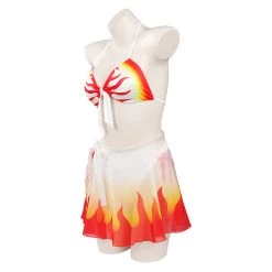 NewCosplay Demon Slayer Rengoku Kyoujurou Sexy Jumpsuit Swimsuit Outfits New Arrivals