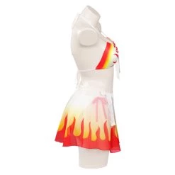 NewCosplay Demon Slayer Rengoku Kyoujurou Sexy Jumpsuit Swimsuit Outfits New Arrivals