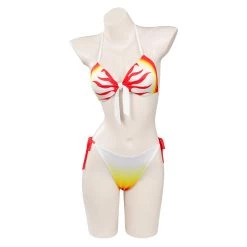 NewCosplay Demon Slayer Rengoku Kyoujurou Sexy Jumpsuit Swimsuit Outfits New Arrivals