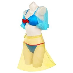 Cosplaygift New Arrivals Snow White Swimsuit Cosplay Costume Three-Piece Swimwear Outfits Halloween Carnival Suit