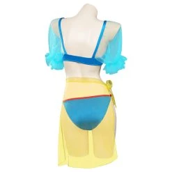 Cosplaygift New Arrivals Snow White Swimsuit Cosplay Costume Three-Piece Swimwear Outfits Halloween Carnival Suit