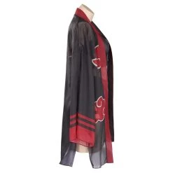 NewCosplay Naruto Akatsuki Swimsuit Cloak Cosplay Costume Three-Piece Swimwear Outfits