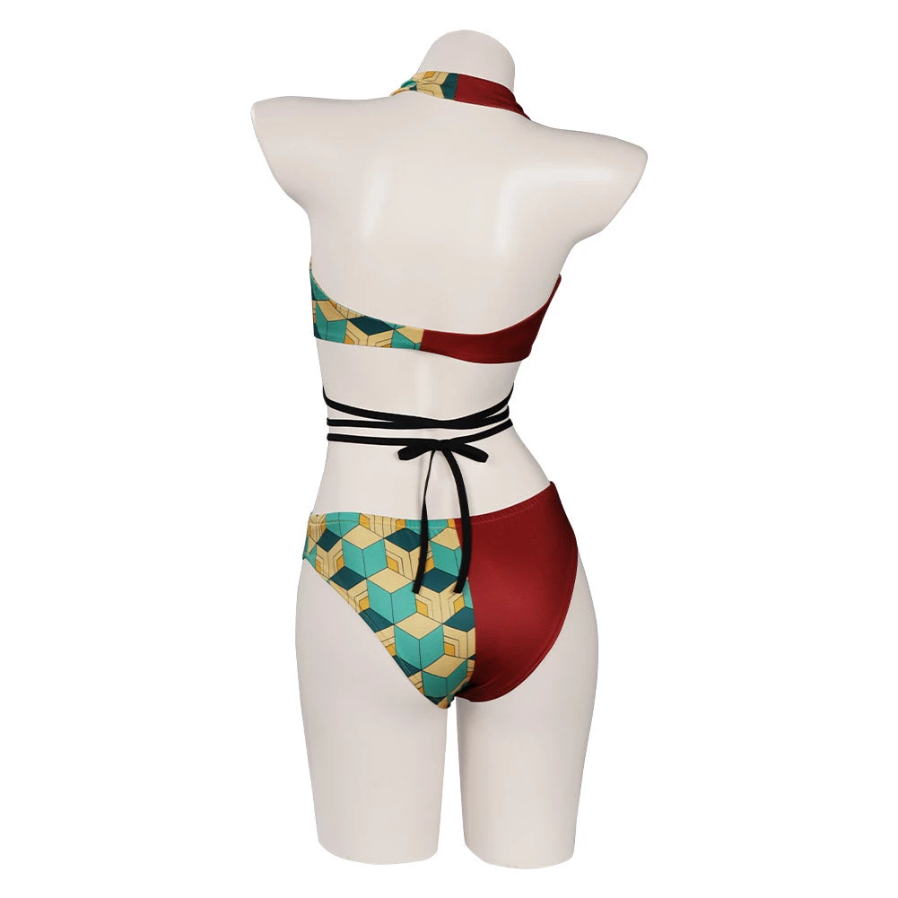 NewCosplay Demon Slayer Tomioka Giyuu Swimsuit Cosplay Costume Two-Piece Swimwear New Arrivals 6 NewCosplay Demon Slayer Tomioka Giyuu Swimsuit Cosplay Costume Two-Piece Swimwear New Arrivals